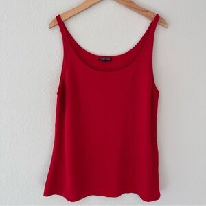 Eileen Fisher Wool Sleeveless Tank Sweater Size 1X Red Holiday